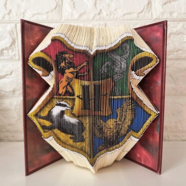 Bookfolding Harry Potter - Blason de Poudlard